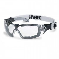 Защитные очки UVEX Феос гард, черный/серый