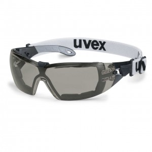 Защитные очки UVEX Феос гард, солнцезащитный фильтр, черный/серый