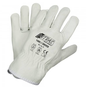 Цельнокожаные перчатки из КРС NITRAS 1409 DRIVER