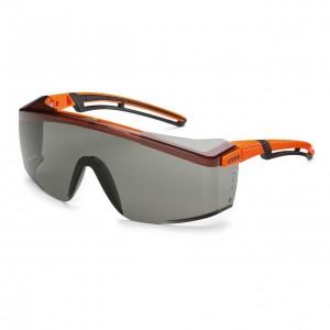 Защитные очки UVEX Астроспек 2.0, солнцезащитный фильтр, оранжевый/черный