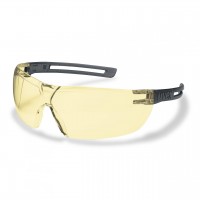 Защитные очки UVEX Икс-фит, линза янтарная, серый