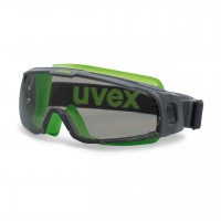 Защитные очки UVEX Ю-Соник, солнцезащитный фильтр, серый/лайм
