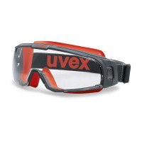 Защитные очки UVEX Ю-Соник, черный/красный