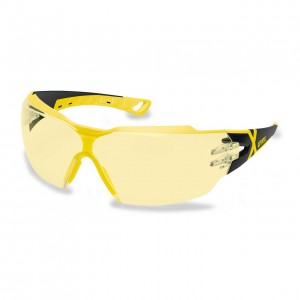 Защитные очки UVEX Феос сх2, линза желтая, черный/желтый