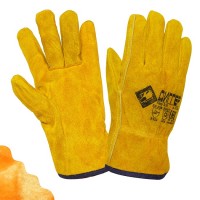 Перчатки ДИГГЕР цельноспилковые желтые утепленные