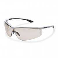 Защитные очки UVEX Спортстайл, линза светло-коричневая, белый/черный