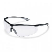 Защитные очки UVEX Спортстайл, для нефтегазовой промышленности, черный/серый