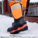Зимние специализированные сапоги в индустриальном стиле «NEO BOOTS» Midi оранжевые