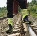 Зимние специализированные сапоги в индустриальном стиле «NEO BOOTS» лайм сигнальный