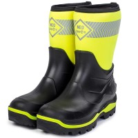Зимние специализированные сапоги в индустриальном стиле «NEO BOOTS» Midi лайм