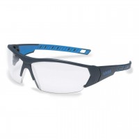Защитные очки UVEX Ай-воркс, черный/синий
