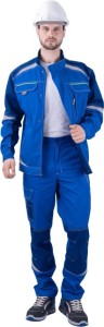 Куртка ТУРБО SAFETY летняя синяя мужская (минпромторг)