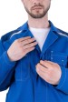 Халат ТУРБО SAFETY летний синий мужской (минпромторг)