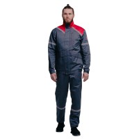 Костюм Гидра-2 с полукомбинезоном (серо-красный)