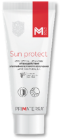 Крем для защиты кожи  от воздействия ультрафиолетового излучения диапазонов А, В, С SUN PROTECT